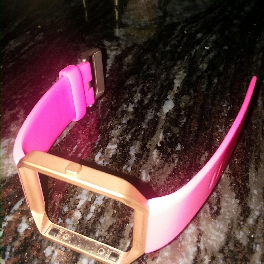 Neon Pink and gold Fitbit blaze bracelet💝